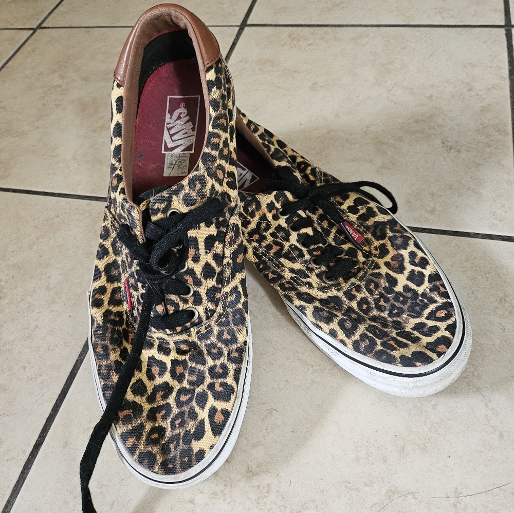 Vans Leopard Print Sneakers
